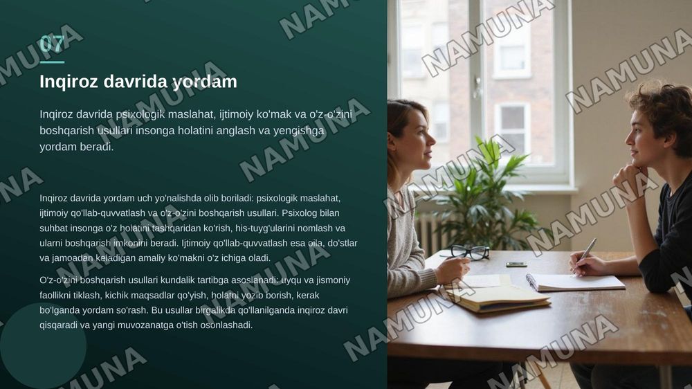 Umr davrlari inqirozlari — zamonaviy taqdimot, 8-slayd