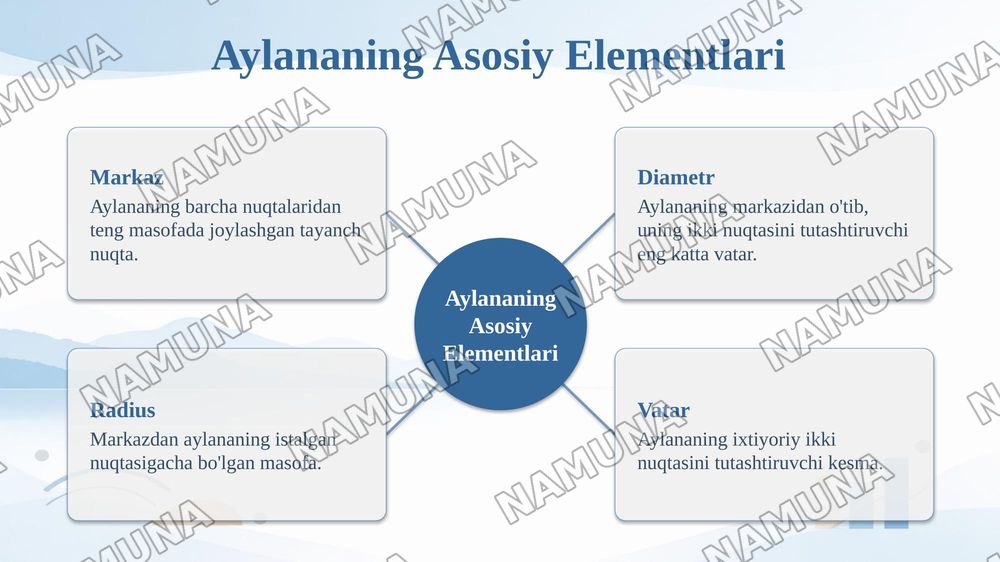 Doira va aylana — taqdimot, 5-slayd