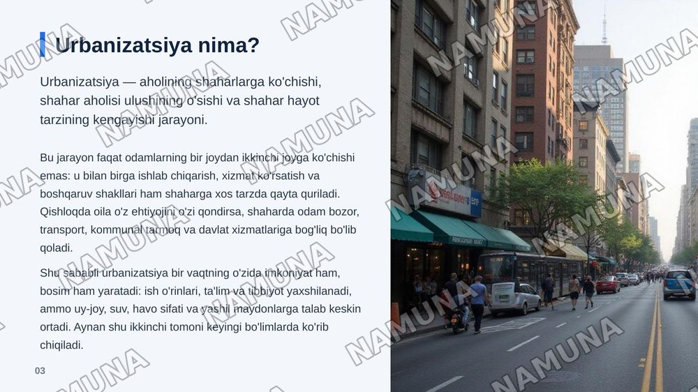 1. Yashil shaharlar Va urbanizatsiya — zamonaviy taqdimot, 4-slayd