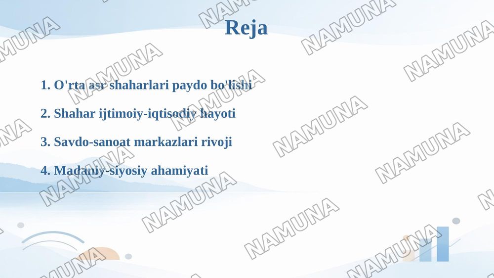 Rivojlangan oʻrta asr shaharlarining shakllanishi va rivojlanishi. — taqdimot, 2-slayd