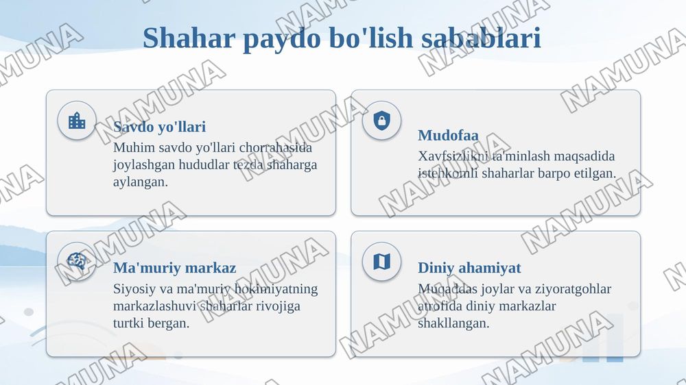 Rivojlangan oʻrta asr shaharlarining shakllanishi va rivojlanishi. — taqdimot, 4-slayd