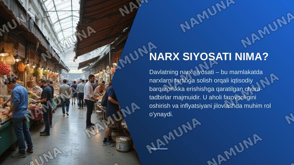 Davlatning narx siyosati va uning asosiy yo‘nalishlari — zamonaviy taqdimot, 3-slayd