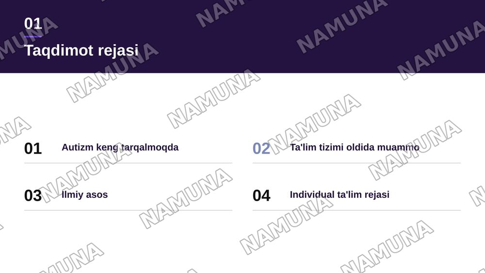 Autizm spektri holatlarida dalillarga asoslangan pedagogik yondashuvlar — zamonaviy taqdimot, 2-slayd