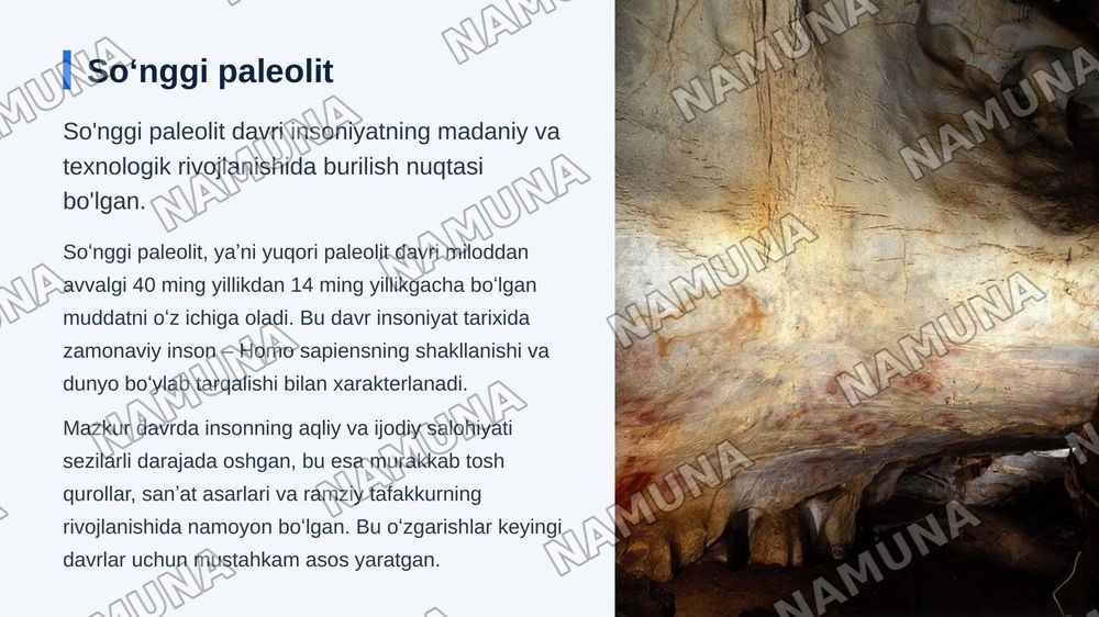 Soʻnggi paleolit arxeologik yodgorliklari — zamonaviy taqdimot, 3-slayd