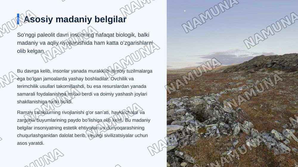 Soʻnggi paleolit arxeologik yodgorliklari — zamonaviy taqdimot, 5-slayd