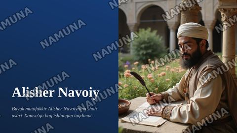 Alisher Navoiy Xamsa dostoni — zamonaviy taqdimot