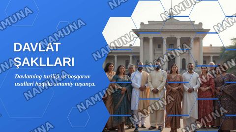 Davlat shaklari — zamonaviy taqdimot