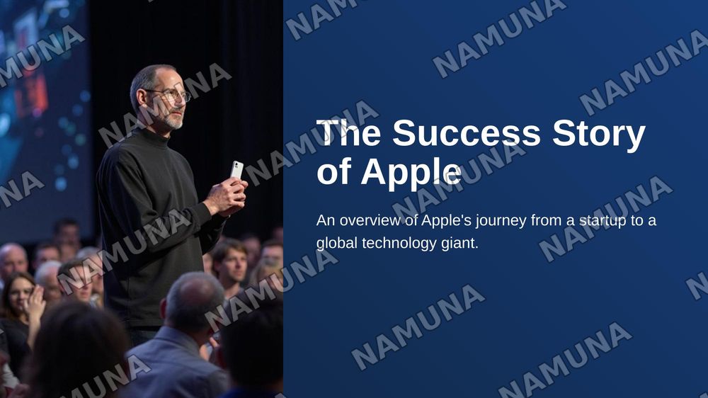 The Success Story of Apple — zamonaviy taqdimot, 1-slayd