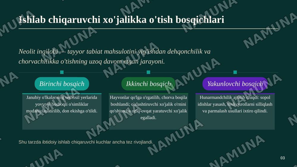 Neolit davri lokal madaniyatlari
107-guruh — zamonaviy taqdimot, 4-slayd