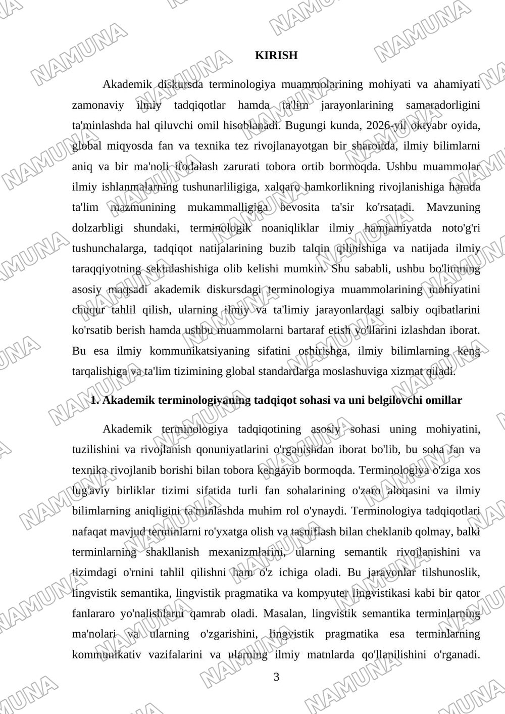 Mustaqil ta’lim topshiriqlari Akademik diskursda terminalogiya muammalari-terminalogiya muammalar bo’yicha 5 daqiqalik video-refeksiya tayyorlang — mustaqil ish, 3-varaq