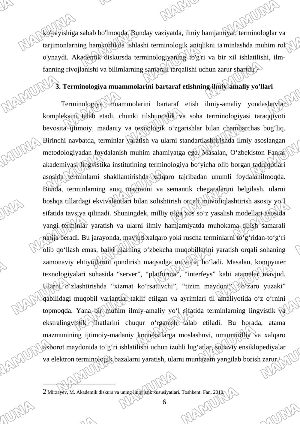 Mustaqil ta’lim topshiriqlari Akademik diskursda terminalogiya muammalari-terminalogiya muammalar bo’yicha 5 daqiqalik video-refeksiya tayyorlang — mustaqil ish, 6-varaq