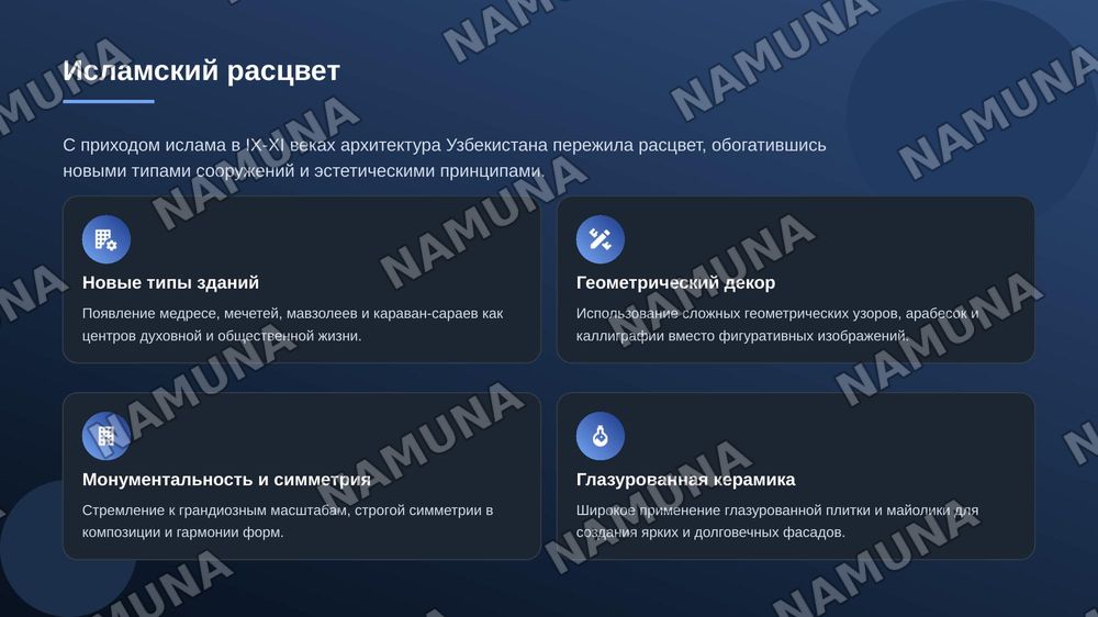 Архитектура Узбекистана — zamonaviy taqdimot, 5-slayd