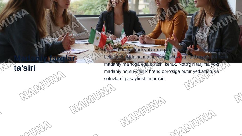 Xalqaro marketingning milliy marketingdan farqlari va asosiy qiyinchiliklari — zamonaviy taqdimot, 7-slayd