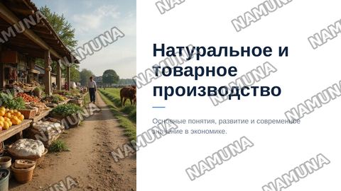 Натуральное и товарное производство — zamonaviy taqdimot