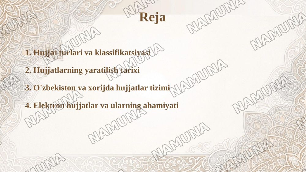 Hujjatlarning paydo bo'lishi va tarixi — taqdimot, 2-slayd