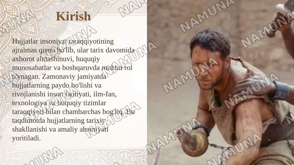 Hujjatlarning paydo bo'lishi va tarixi — taqdimot, 3-slayd