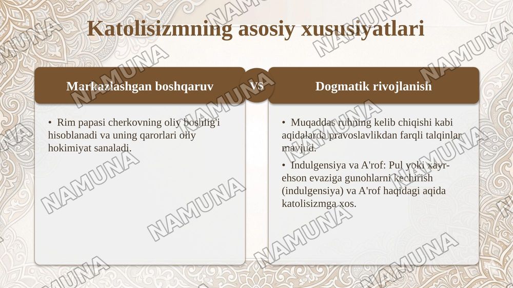 Xristianlikning jahon madaniyati, sanʼati va taʼlim tizimi rivojiga taʼsiri — taqdimot, 8-slayd