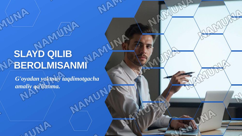 Slayd qilib berolmisanmi — zamonaviy taqdimot, 1-slayd