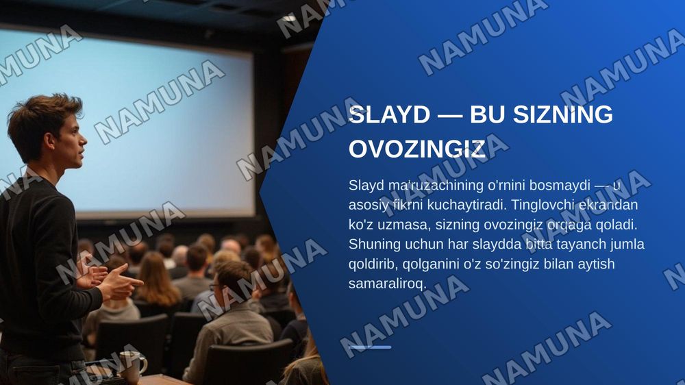 Slayd qilib berolmisanmi — zamonaviy taqdimot, 3-slayd