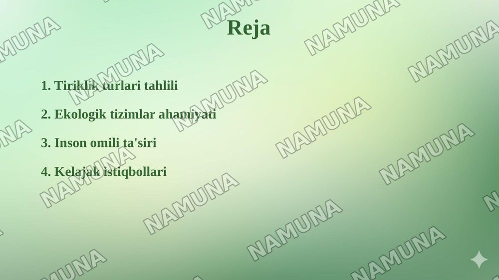 Tiriklikning asosiy shakillari — taqdimot, 2-slayd