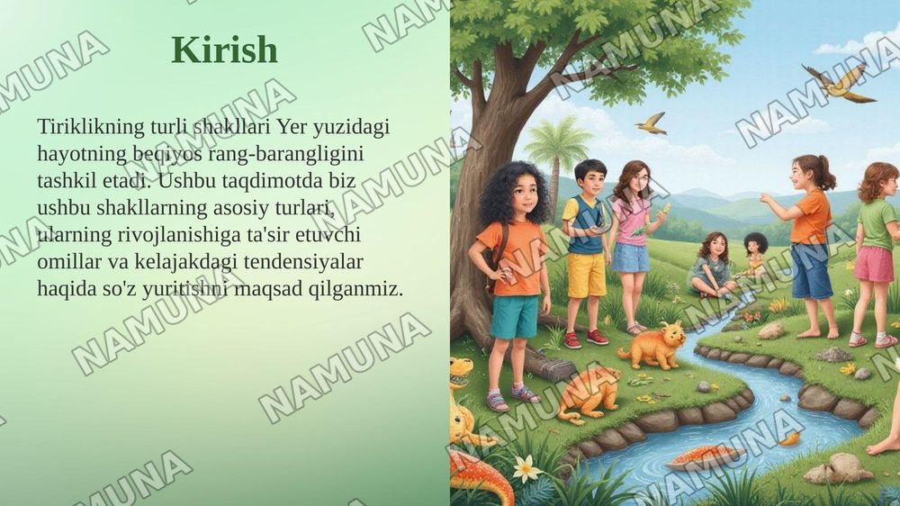 Tiriklikning asosiy shakillari — taqdimot, 3-slayd