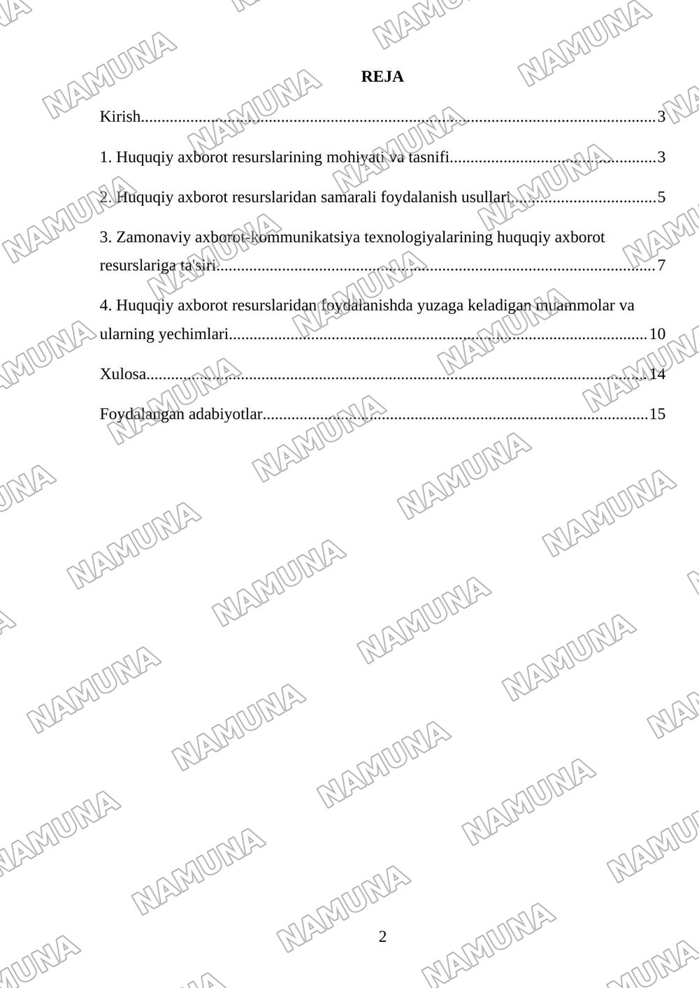4. Huquqiy axborot resurslari bilan ishlash strategiyalari. — mustaqil ish, 2-varaq