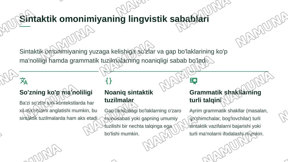 Sintaktik omonimiya.Stilistik sintagmallash — zamonaviy taqdimot, 4-slayd
