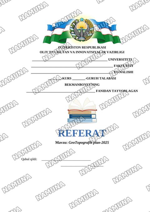 GeoTopografik plan-2025 — referat