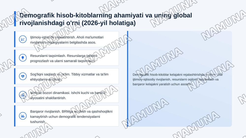 Global Demografik hisob kitoblar va proagnozlat ni hisoblash formulalari — zamonaviy taqdimot, 3-slayd