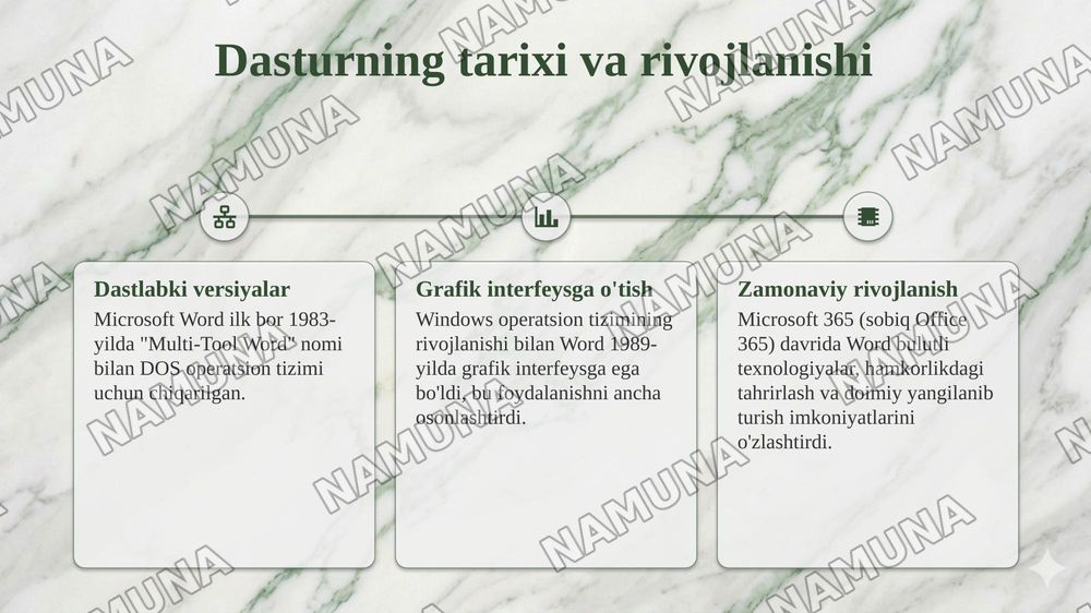 MS Word matn protsessori imkoniyatlari mavzusida taqdimot tayyorlash — taqdimot, 4-slayd