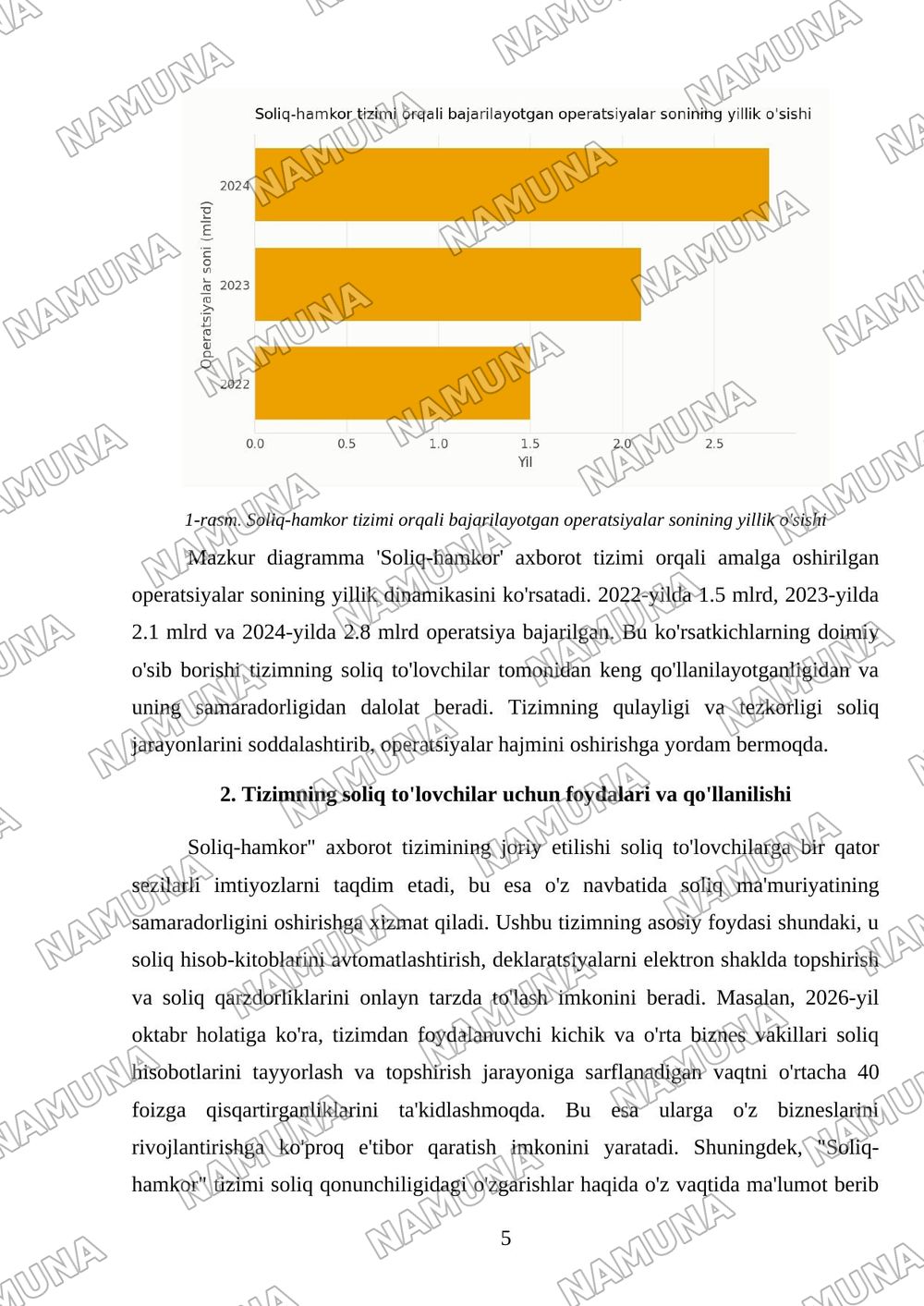 “Soliq-hamkor” axborot tizimining bosqichlari. — mustaqil ish, 5-varaq