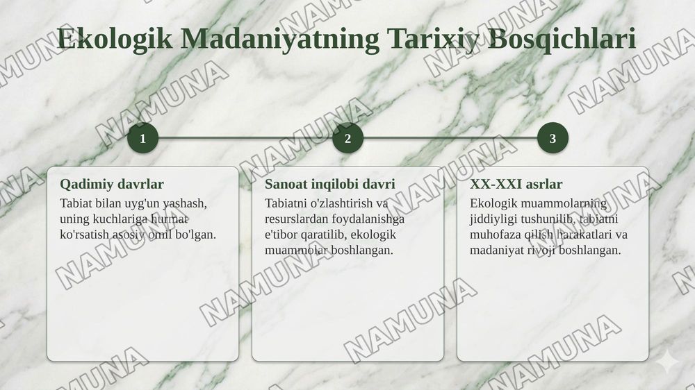 Ekologik madaniyat — taqdimot, 5-slayd