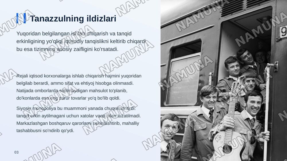 Sovet davlatining tanazzulga yuz tutishi — zamonaviy taqdimot, 4-slayd