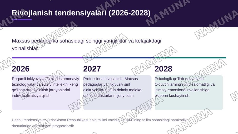 Maxsus pedagogika fanining predmeti, ob'yekti, boshga fanlar bilan aloqasi fanining umumiy asoslari — zamonaviy taqdimot, 6-slayd