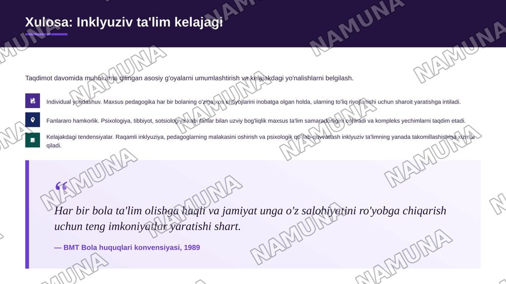 Maxsus pedagogika fanining predmeti, ob'yekti, boshga fanlar bilan aloqasi fanining umumiy asoslari — zamonaviy taqdimot, 7-slayd
