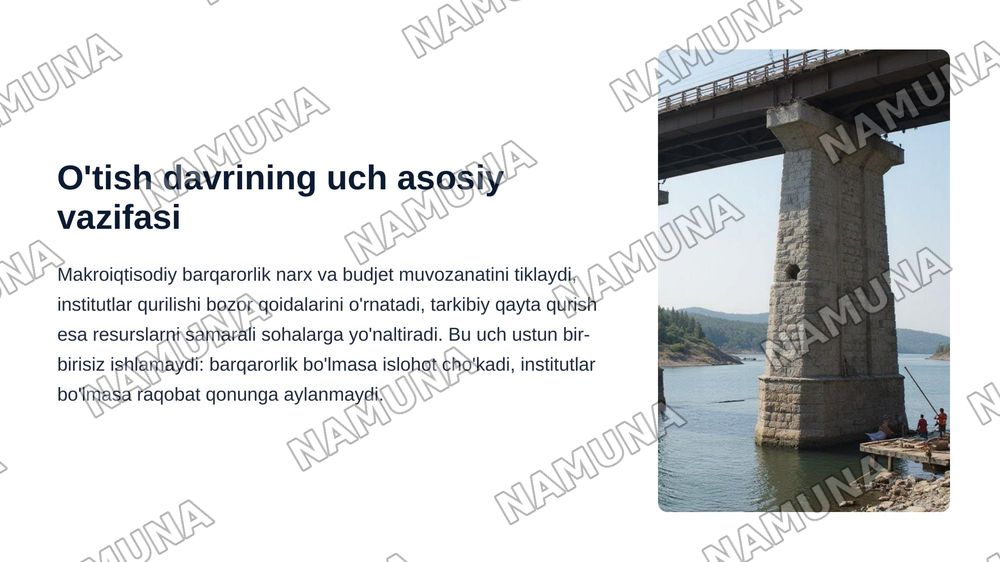 Bozor iqtisodiyotiga õtish davri va uning Õzbekistondagi xususiyatlari — zamonaviy taqdimot, 4-slayd