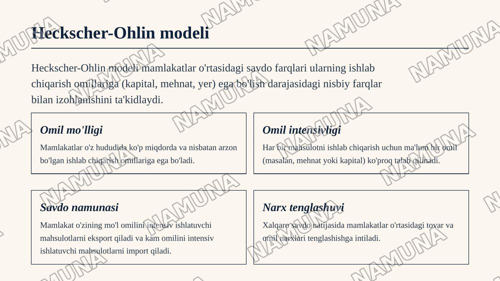 Xalqaro savdo nazariyalari — zamonaviy taqdimot, 8-slayd