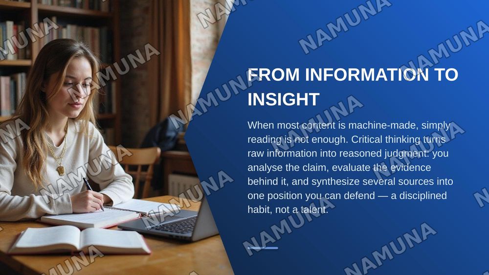 Critical Thinking in the AI Era — zamonaviy taqdimot, 4-slayd