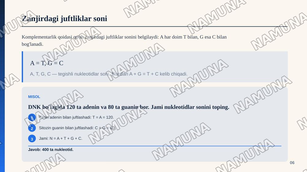 Nukleotidlar — zamonaviy taqdimot, 7-slayd