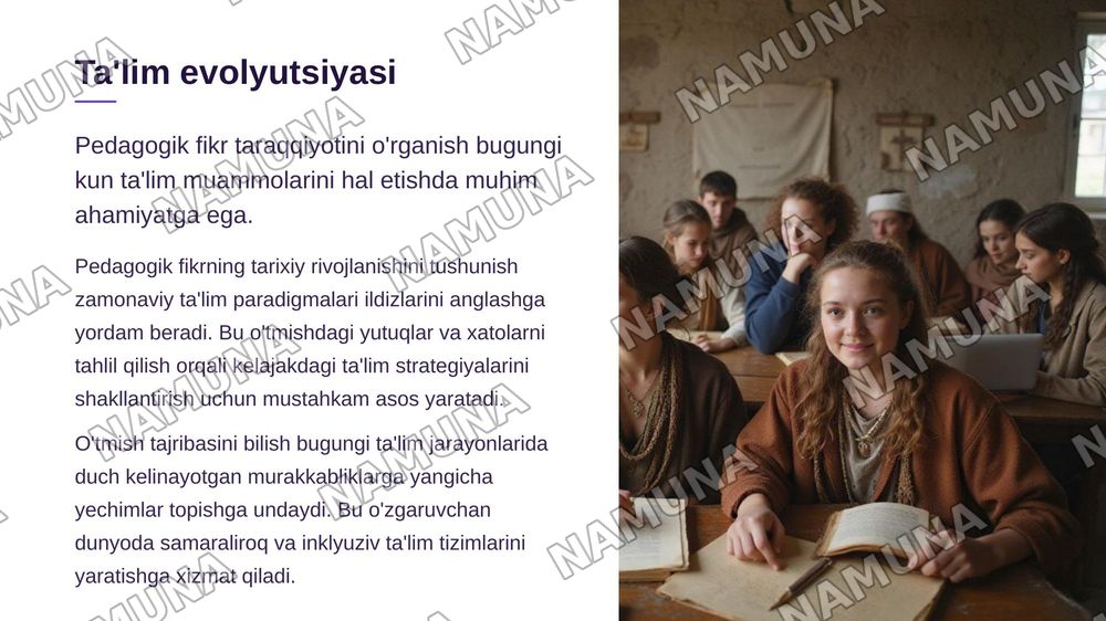 Pedagogik fikr taraqqiyoti va zamonaviy ta'lim paradigmalari — zamonaviy taqdimot, 3-slayd