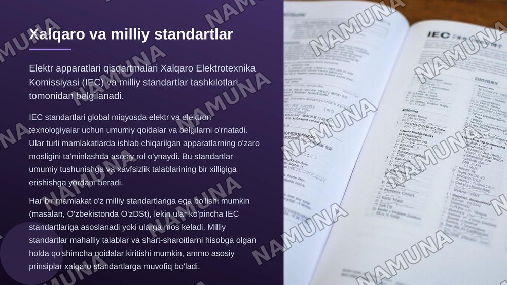 Past kuchlanishli elektr apparatlarini belgilashdagi qisqartmalar — zamonaviy taqdimot, 6-slayd