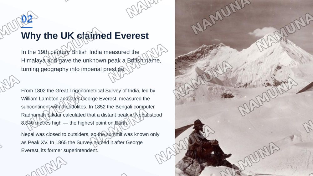 United Kingdom and Mount Everest — zamonaviy taqdimot, 3-slayd