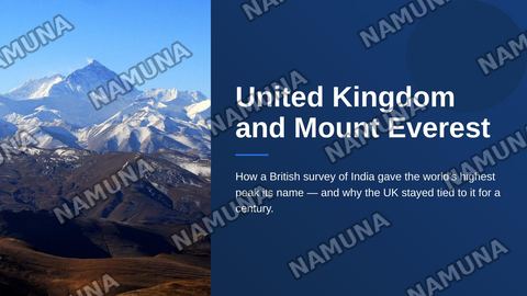 United Kingdom and Mount Everest — zamonaviy taqdimot