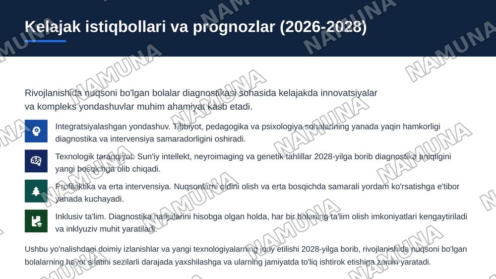 Rivojlanishida psixik va jismoniy nugsoni bolgan bolalar diagnostikasi. — zamonaviy taqdimot, 7-slayd