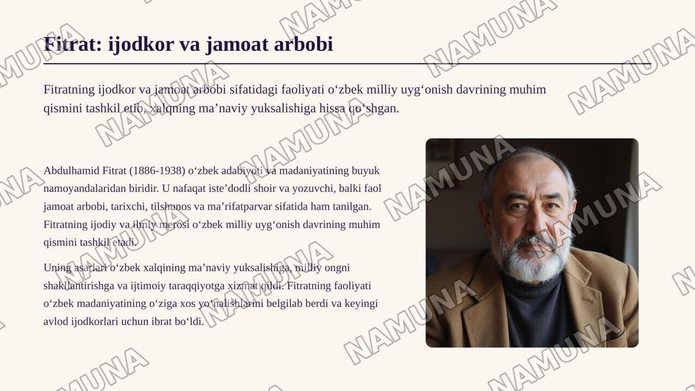 Fitratning adabiyot qoidalari asarini oʻqib kitob asosida taqdimot tayyorlash — zamonaviy taqdimot, 3-slayd