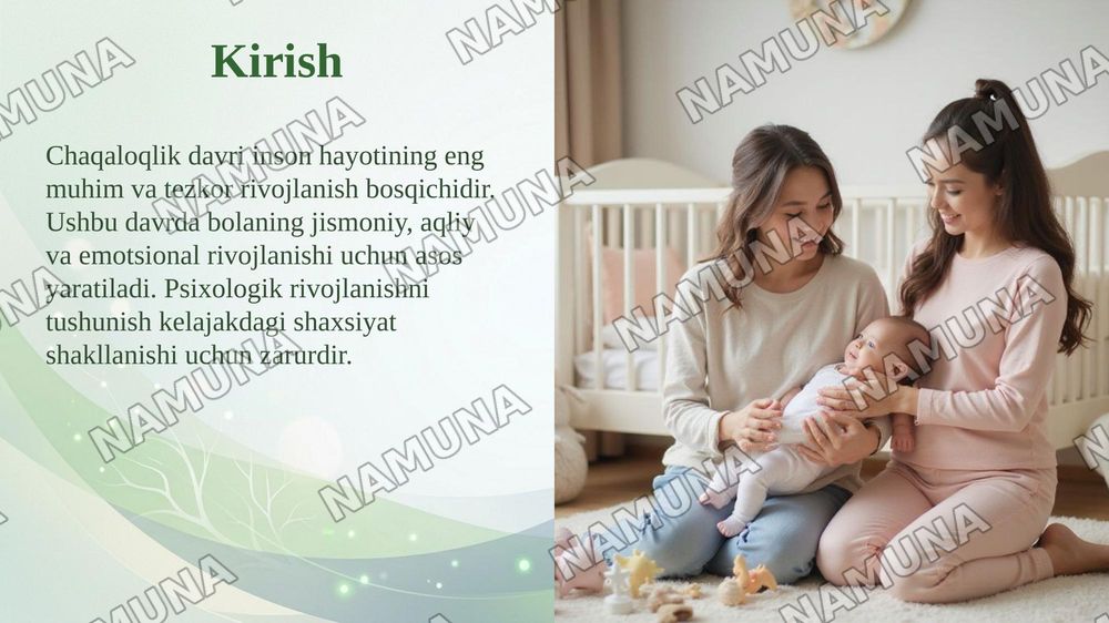 Chaqaloqlik davrining psixolagig rivojlanish bosqichlari — taqdimot, 3-slayd