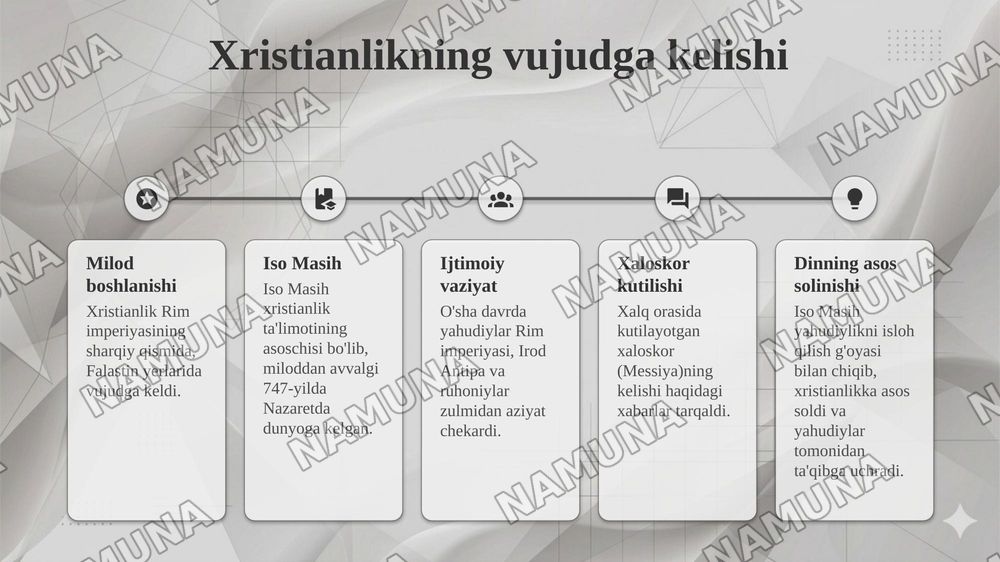 Xristianlik dinining vujudga kelishi va tarixiy taraqqiyoti — taqdimot, 4-slayd