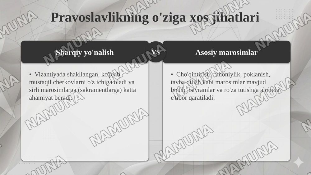 Xristianlik dinining vujudga kelishi va tarixiy taraqqiyoti — taqdimot, 8-slayd