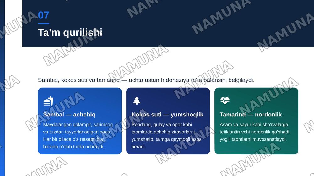 Indoneziya gastranomiyasi — zamonaviy taqdimot, 8-slayd