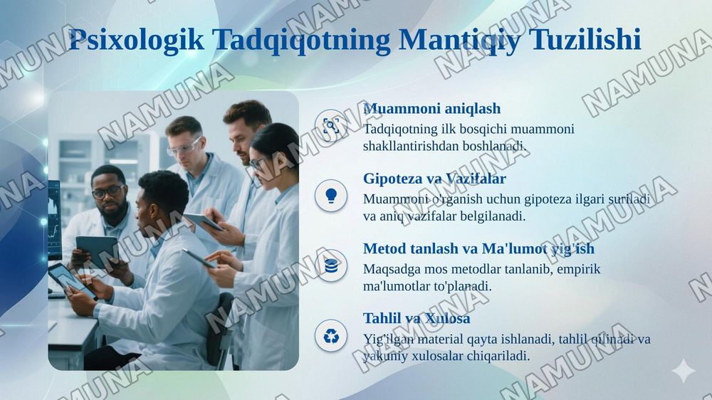 Psixologik tadqiqot metodlari va metodologiyasi — taqdimot, 6-slayd